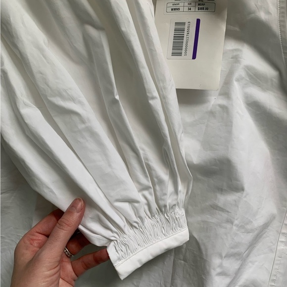 Jil Sander White Off-Shoulder Blouse - Picture 12 of 15